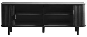Tavolo TV nero in rovere 56x160 cm Cavo - Unique Furniture