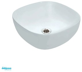 Lavabo Appoggio "Marianna" Da 40 Cm Finitura Bianco