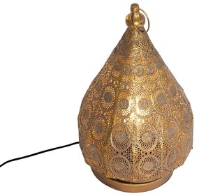 Lampada da tavolo orientale oro 26 cm - Mowgli