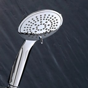 Set per doccia color argento opaco in plastica con doccetta 70 cm Hydro – douceur d'intérieur