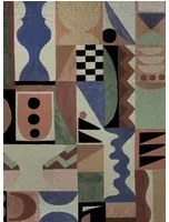 Coordonné Carta da parati panoramica Fauvism - Silver