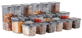 Set di contenitori per alimenti in plastica alimentari 18 pz Fresco – Hermia