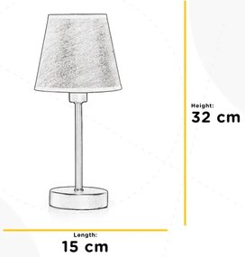 ONLI - Lampada da tavolo ASIA 1xE14/6W/230V 32 cm