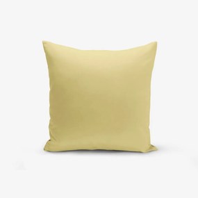 Federa giallo senape Düz, 45 x 45 cm - Minimalist Cushion Covers
