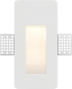 Applique da Incasso Segnapasso GU11 in Gesso Pitturabile