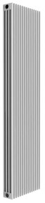 Radiatore acqua calda in acciaio 4 colonne, 15 elementi interasse 17,35 cm, bianco