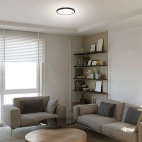 Rabalux 71072 - Plafoniera LED PAULOS LED/24W/230V 4000K diametro 30 cm nero