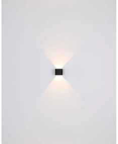 Globo 34168RB - Applique a LED da esterno VERONIKA 2xLED/3W/230V IP44 nero