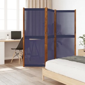Divisorio A 3 Pannelli Blu Scuro 210x180 Cm /