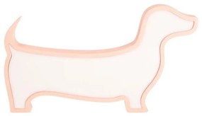 Lampada da tavolo LED per bambini DOG LED/12W/230V rosa