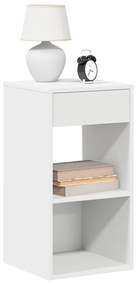Comodini Con Cassetto 2 Pz Bianchi 35x34x66,5 Cm /