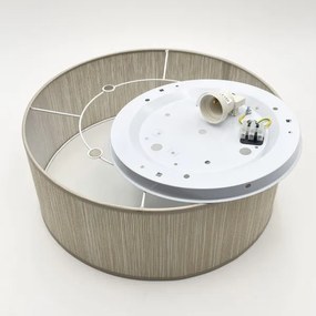 Plafoniera SIRJA 1xE27/15W/230V Ø 35 cm beige