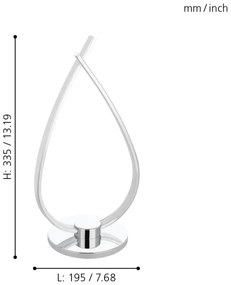 Eglo 31997 - Lampada LED da tavolo RONCADE LED/14W/230V