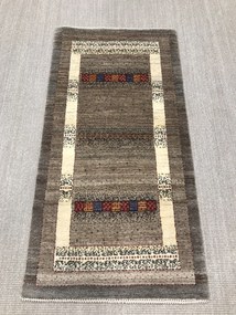 Loribaft Tappeto 140x70 Beige (Iran) Annodato A Mano