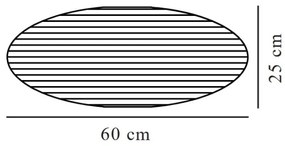 Nordlux - Paralume VILLO E27 diametro 60 cm blu