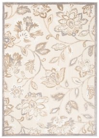 Tappeto per patio color crema con motivo floreale Larghezza: 80 cm | Lunghezza: 200 cm