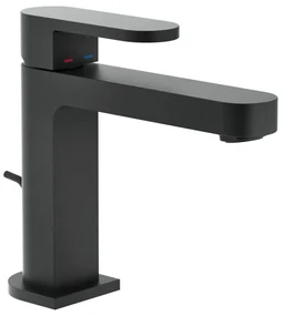 Rubinetto per lavabo getto aerato UP nero verniciato a polvere opaco NOBILI H 15.3 cm