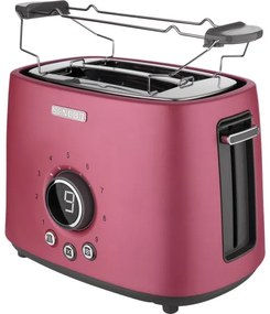 Sencor - Tostapane con due fessure e funzione di riscaldamento 1000W/230V rosa