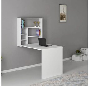 Tavolo da lavoro con ripiano SEDIR 154,2x90 cm bianco