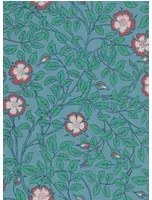 Little Greene Carta da parati Briar Rose - Marine/ Blue