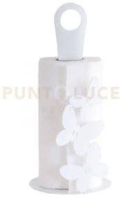 Porta rotoli butterfly bianco