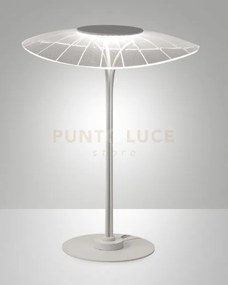 Vela lampada da tavolo bianca a led 3000k - 12w - 1100 lm dimmerabile
