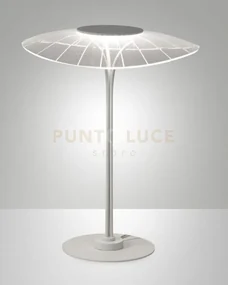 Vela lampada da tavolo bianca a led 3000k - 12w - 1100 lm dimmerabile