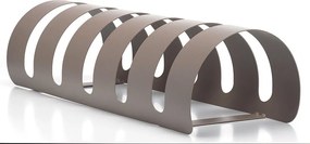 Rastelliera Portabici 5 Posti in Ferro 90x30x23 cm Belfer Bike Rack 42/PB Tortora...