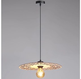 Lampadario a sospensione con filo FALCO 1xE27/60W/230V diametro 40 cm beige