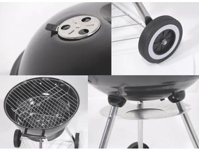 Griglia a carbone portatile nera