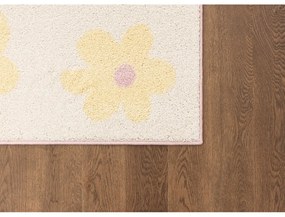 Tappeto per bambini giallo e avorio 80x150 cm Dazzy Vanilla – FD
