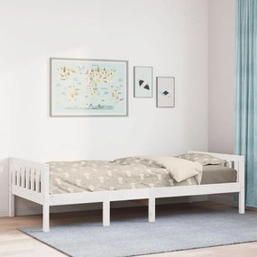 Letto Per Bambini Senza Materasso Bianco 75x190cm Massello Pino /