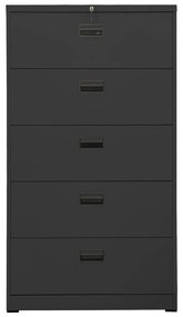 Armadio classificatore antracite 90x46x164 cm in acciaio