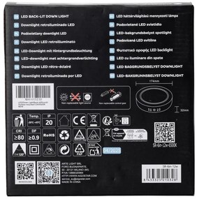 Aigostar - LED Plafoniera LED/12W/230V diametro 17,4 cm 6500K bianco