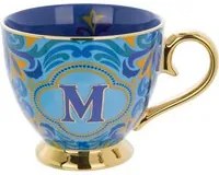Tazza lettera M porcellana 450 ml Royal Garden