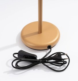 Lampada da tavolo dorata (altezza totale 43 cm) Gleam – Sollux