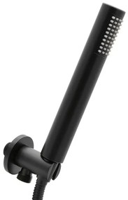 Set doccia incasso Paco nero opaco con soffione 25 cm e kit doccino