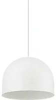 Sospensione Industrial-Minimal Tall Metallo Bianco 1 Luce E27