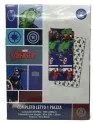 Completo letto singolo Avengers Marvel in cotone