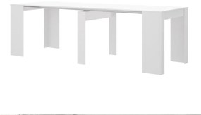 Console tavolo allungabile 10 coperti 4 prolunghe - colore Bianco - ONEGA