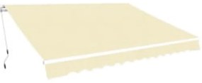 Tenda da Sole Pieghevole Manuale 600 cm Crema