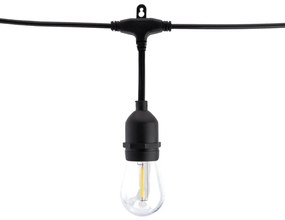 Catenaria SOLARE 15 Lampadine LED 1W Bianco Caldo - 15m Colore Bianco Caldo 2.700K