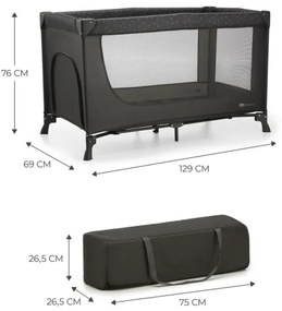 KINDERKRAFT - Culla da viaggio JOY grigio