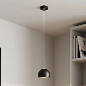 Luminex Lampada a sospensione COOL, nera, Ø 15 cm, metallo