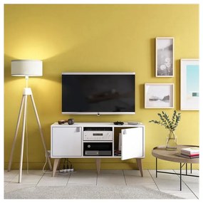 Mobile TV KUB L 125 x H 36 x P 31.7 cm bianco