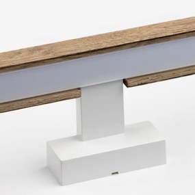 Brilagi-Illuminazione a LED per specchi da bagno WOODY MIRROR LED/12W/230V IP44 quercia/bianco
