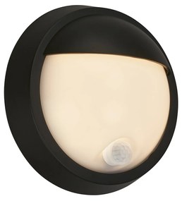 Applique Esterno Moderno Puni Metallo Nero Opaco Led Integrato 4W 3000K Ip44