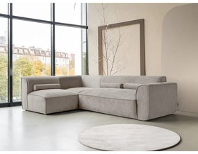 Divano angolare componibile beige (con penisola a sinistra) Flex Felix – Miuform