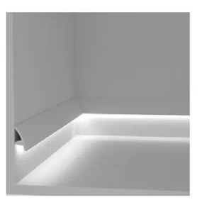 Cornice Pitturabile per Illuminazione Segnapasso o a Soffitto per Strisce LED - 2m Selezionare la lunghezza 2 Metri