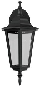 Applique Lanterna da Esterno IP54 E27 Nera - Serie TOSCA 1B